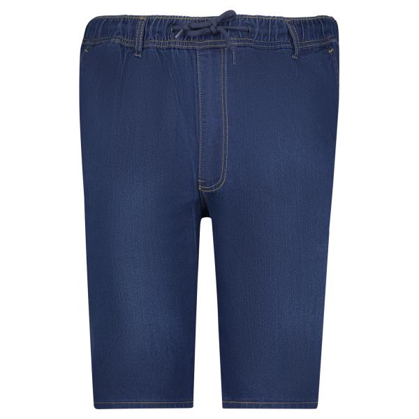 Blue stretch jeans short