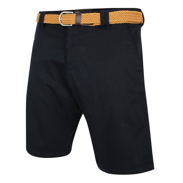 Navy chino shorts