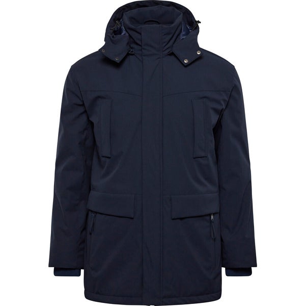 Navy winter parka