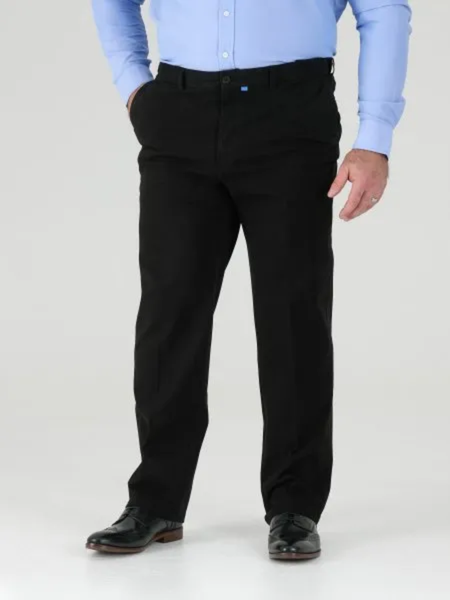Black Stretch Chino Pant