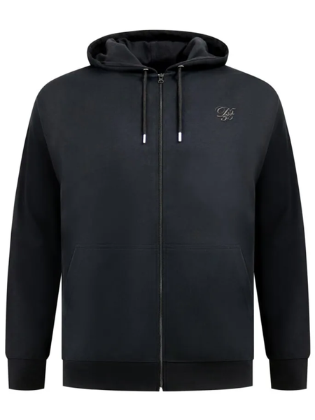 Navy zip through sweatshirt hoody
