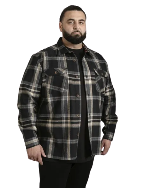 Black shacket overshirt