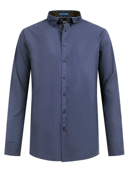 Navy button down shirt