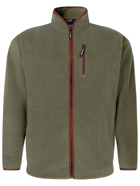 Olive green fleece jacket