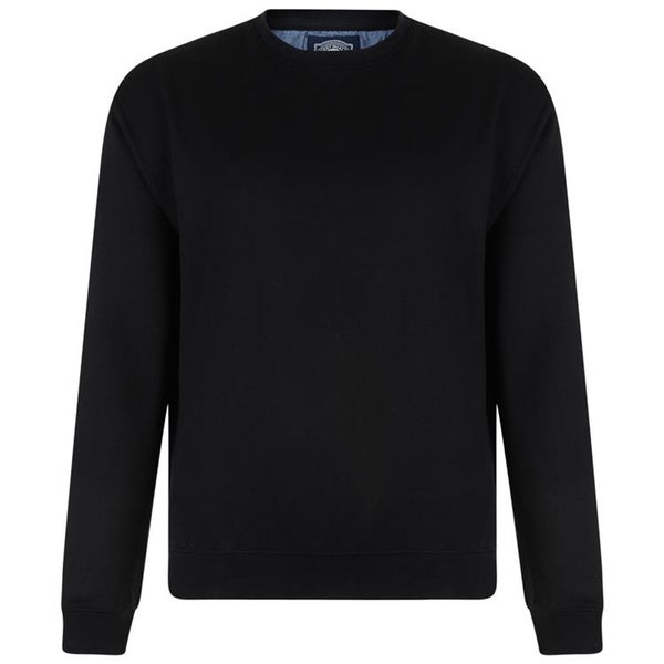 BLACK CREW NECK SWEATSHIRT
