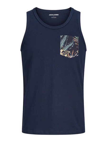 Navy tanktop with chest pocket