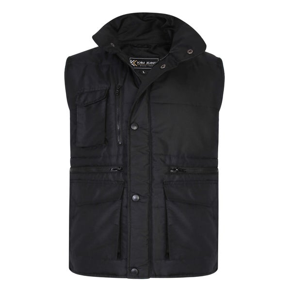 Black multipocket gilet