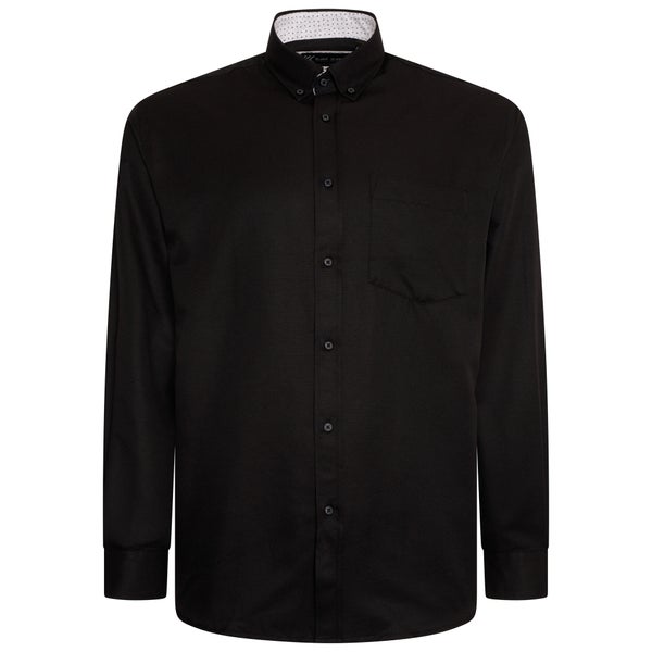 Premium oxford shirt button down, black