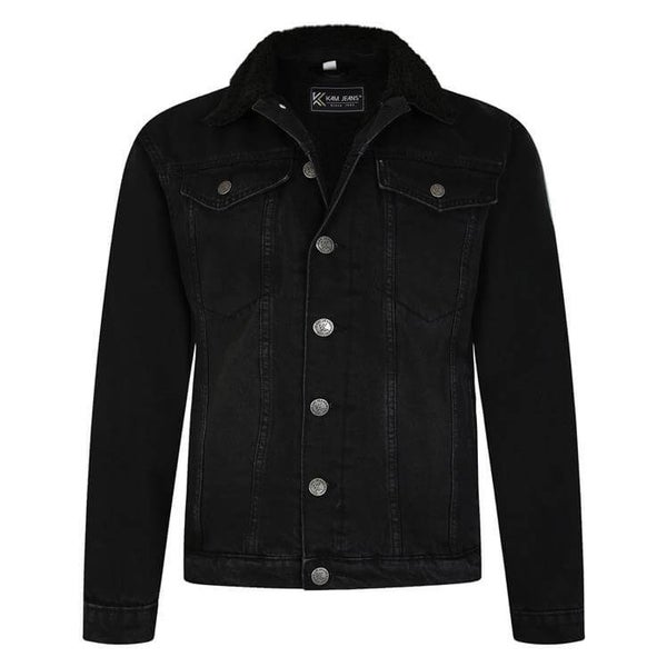 Sherpa lined denim jacket