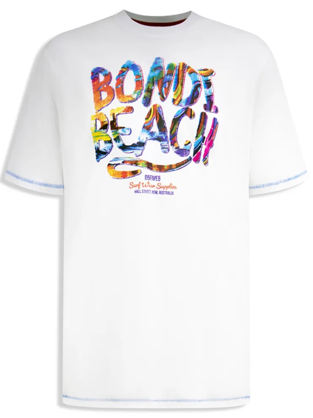 White t-shirt with print