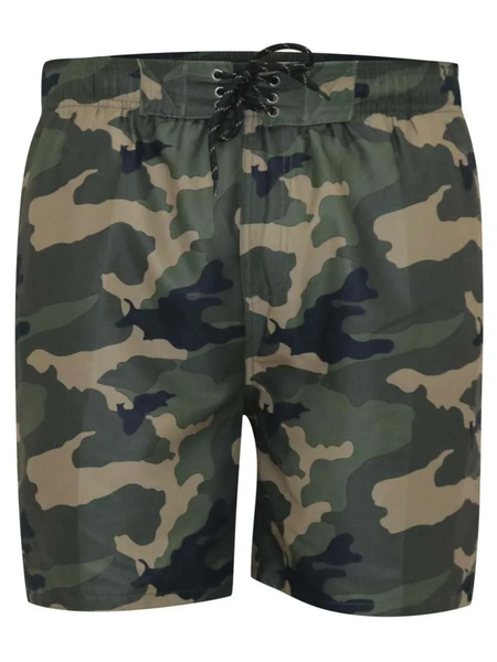 Camo printed swim shorts