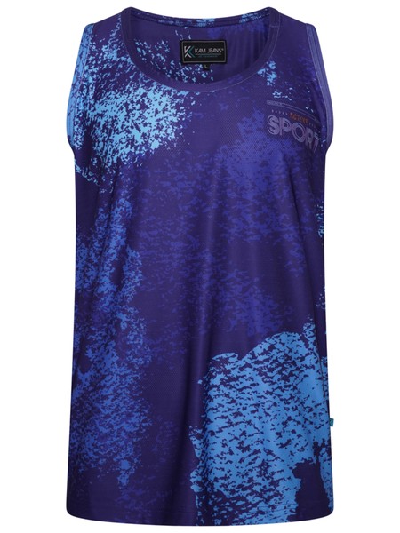 Blue performance mesh vest