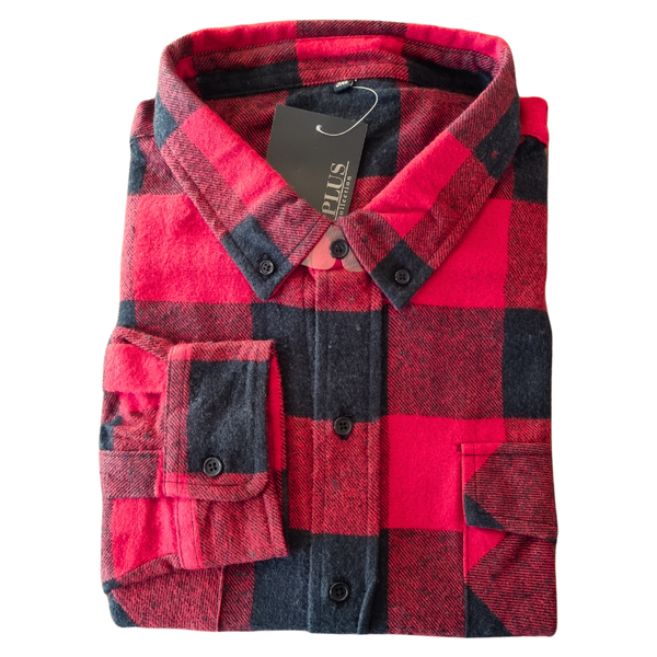 Lumberjack red flannel shirt