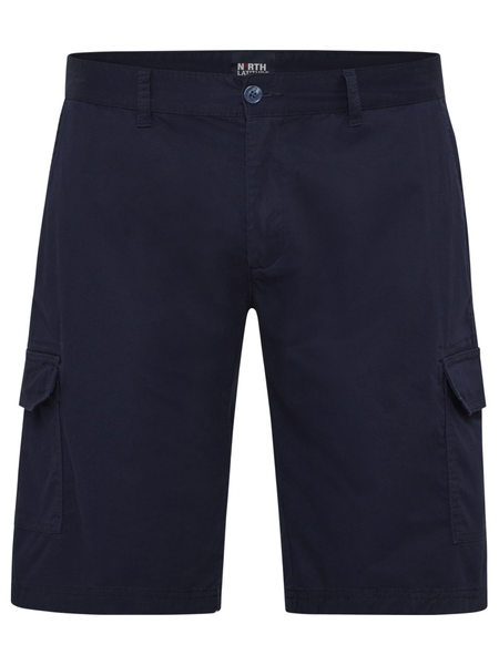 Dark blue stretch cargo shorts