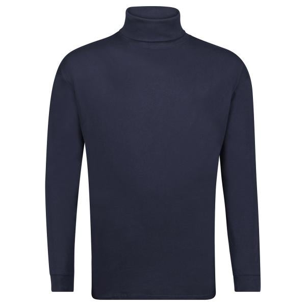 Navy turtleneck shirt