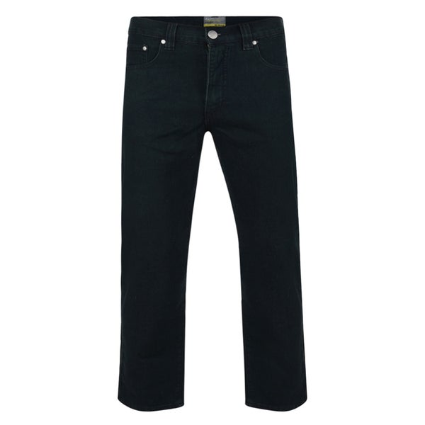 BLACK STRETCH JEANS - REGULAR LEG