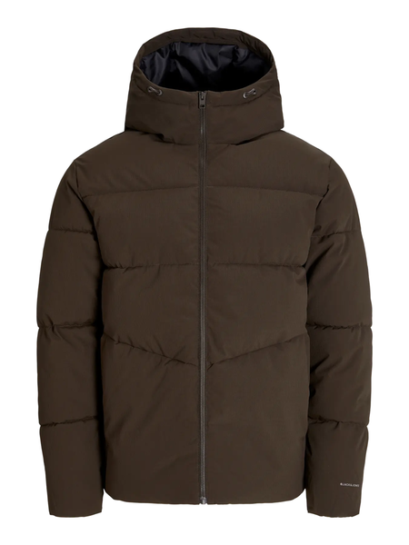 Brown puffer jacket
