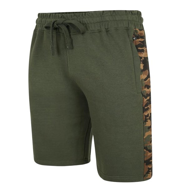Khaki jersey shorts