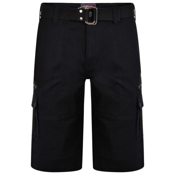 Black STRETCH CARGOSHORTS