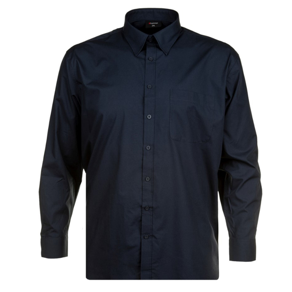 Navy plain collar shirt