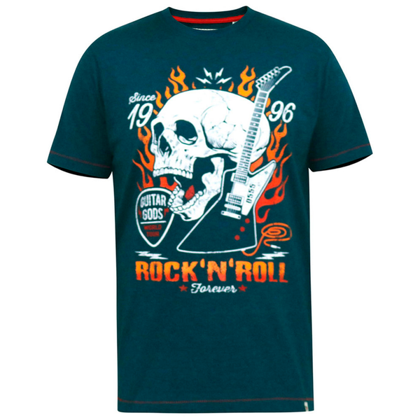 Blue skull print t-shirt