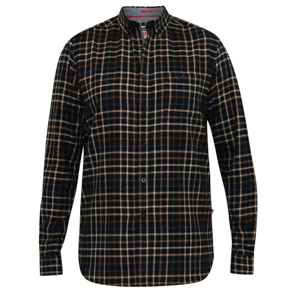 Black checked flannel shirt