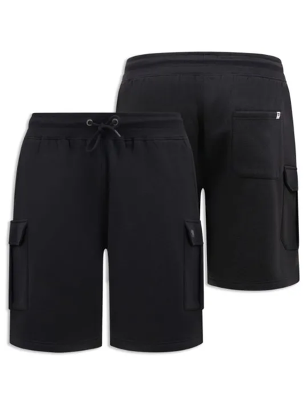 Black fleece cargo short
