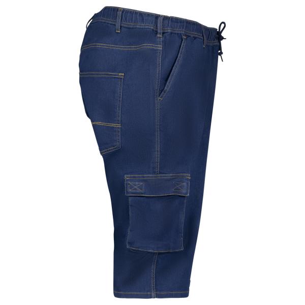 Navy blue stretch jeans cargoshort