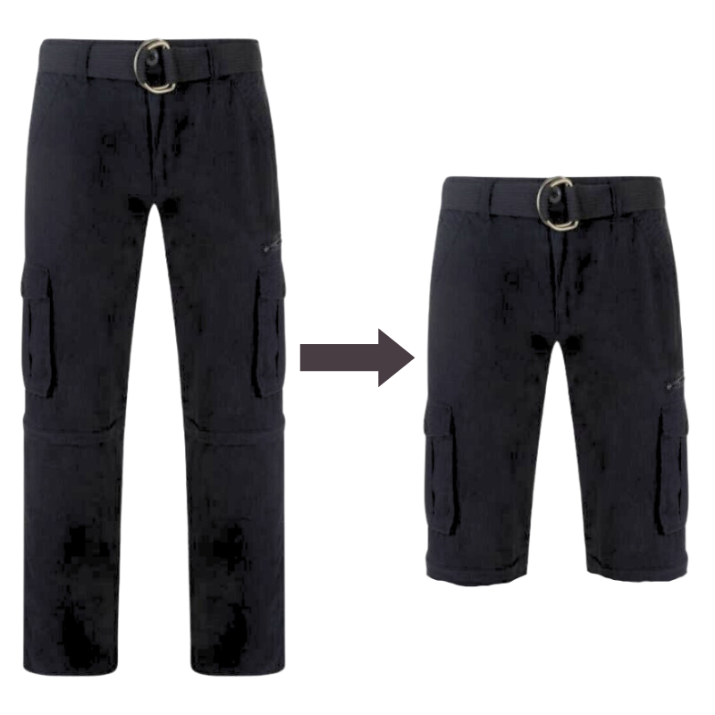 2in1 Thigh pocket trousers/-shorts