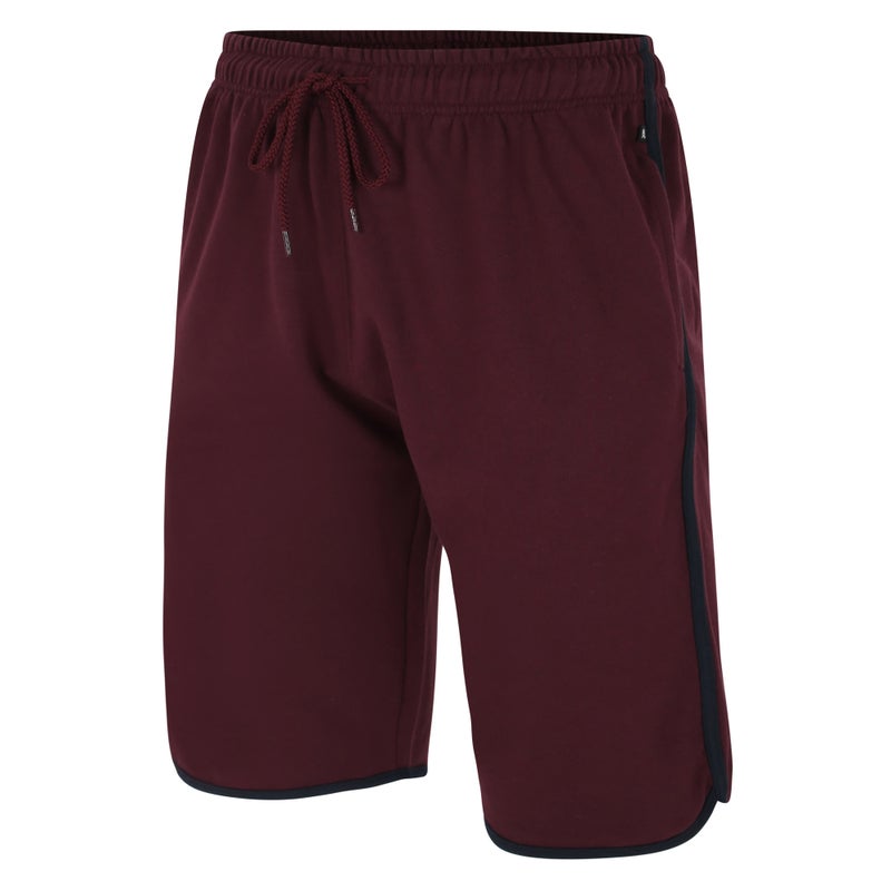 Burgundy jersey gym shorts