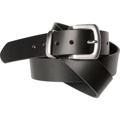 Black leather belt 39mm