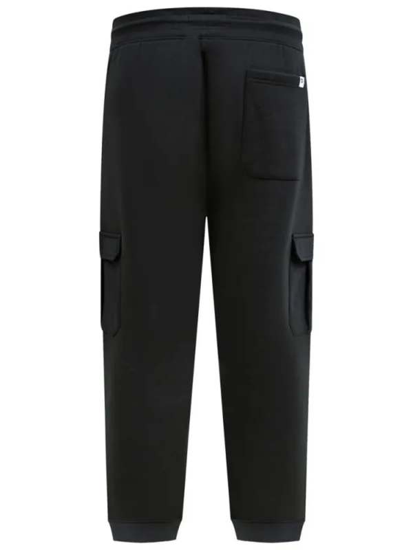 Black cargo pocket joggers
