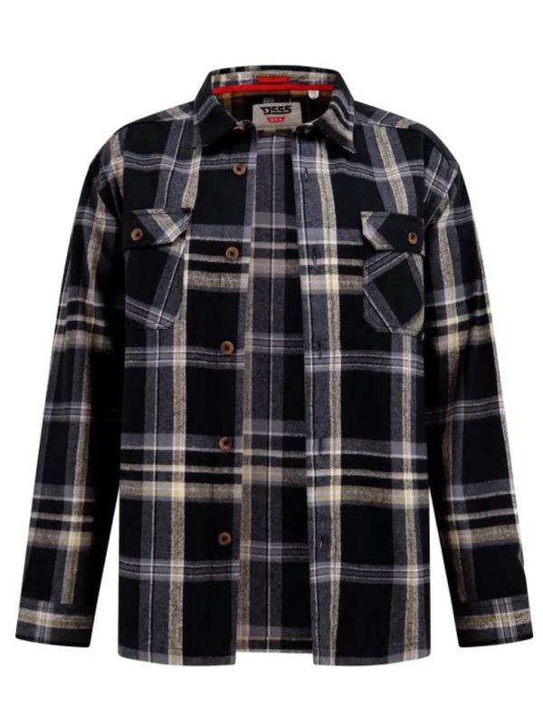 Black shacket overshirt