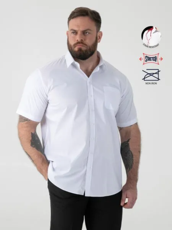 White stretch shirt