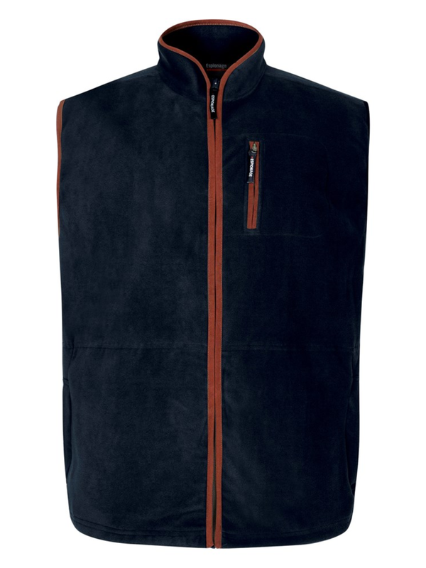 Navy fleece gilet
