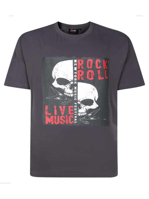 Rock 'n roll print t-shirt