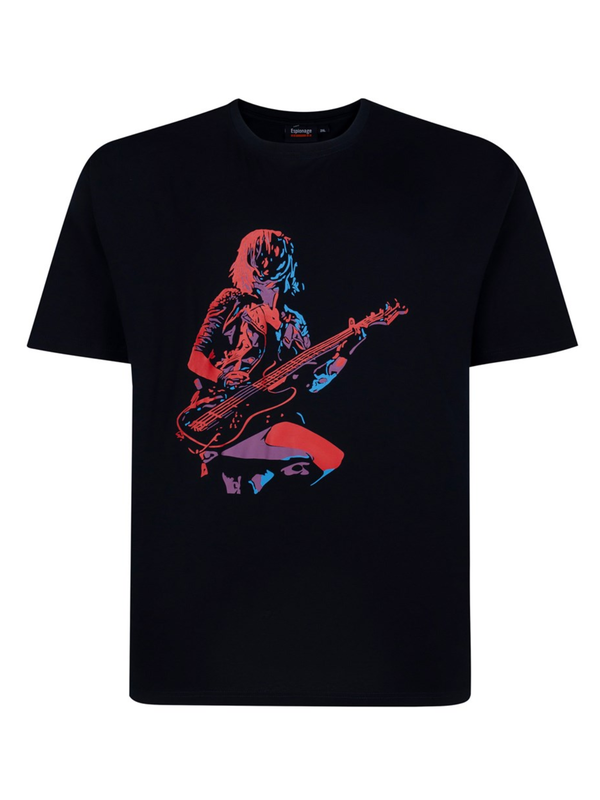 Navy guitarist t-shirt