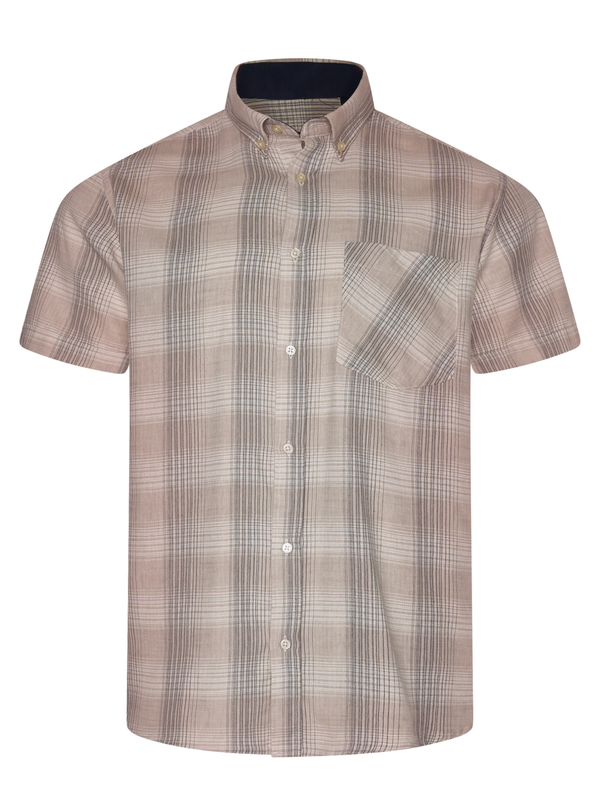 Textured check shirt