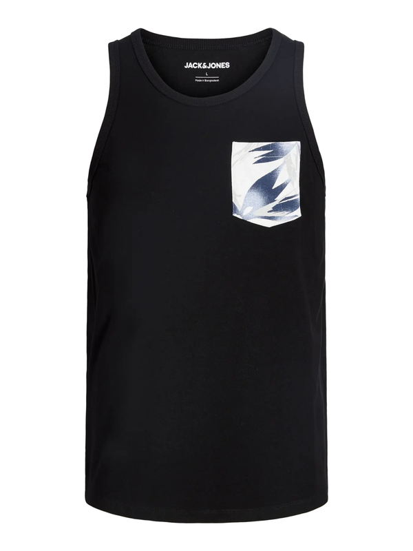 Black tanktop with chest pocket