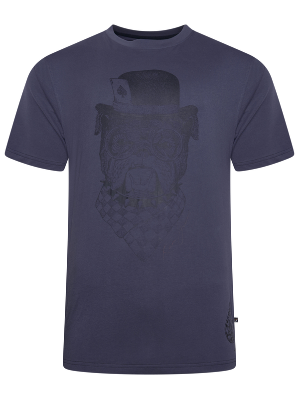 Dark blue bulldog t-shirt