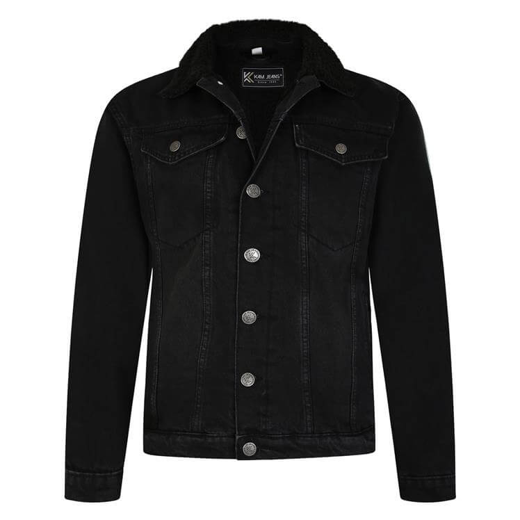 Sherpa lined denim jacket
