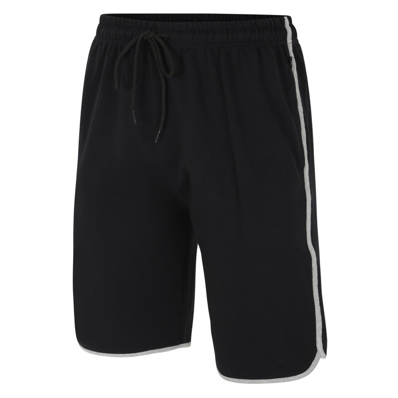 Black jersey gym shorts
