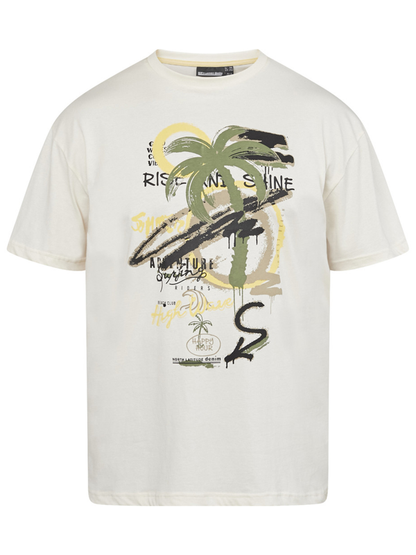 Off white t-shirt w/ print