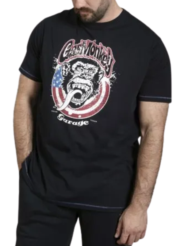 Navy Gas monkey t-shirt