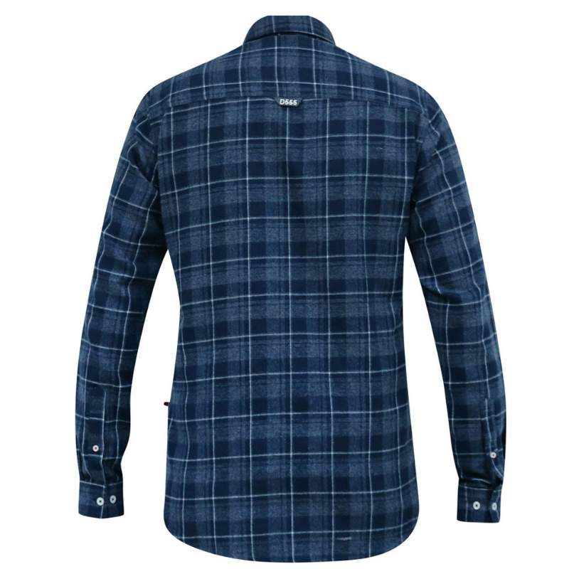 Blue checked flannel shirt