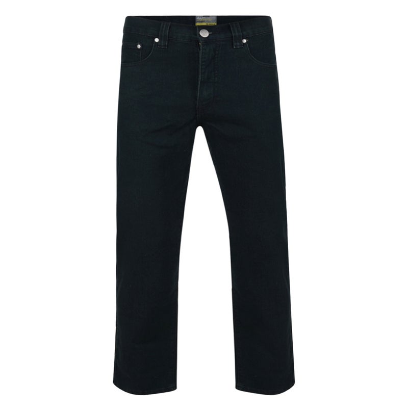 BLACK STRETCH JEANS - REGULAR LEG