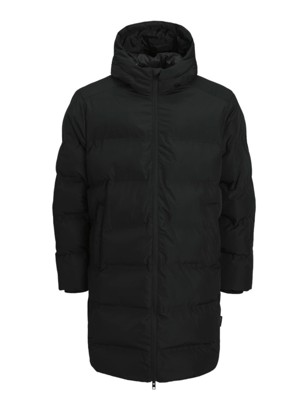 Black long puffer jacket