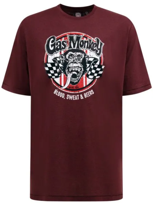 Red Gas monkey t-shirt