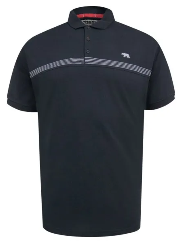 Black polo shirt