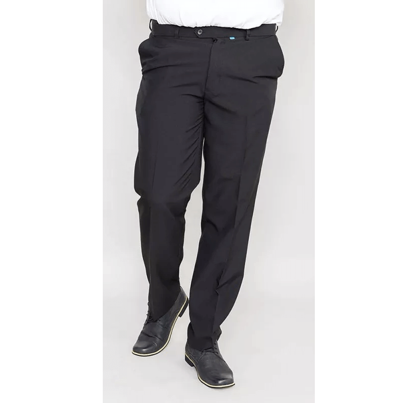 Black adjustable waist smart trouser